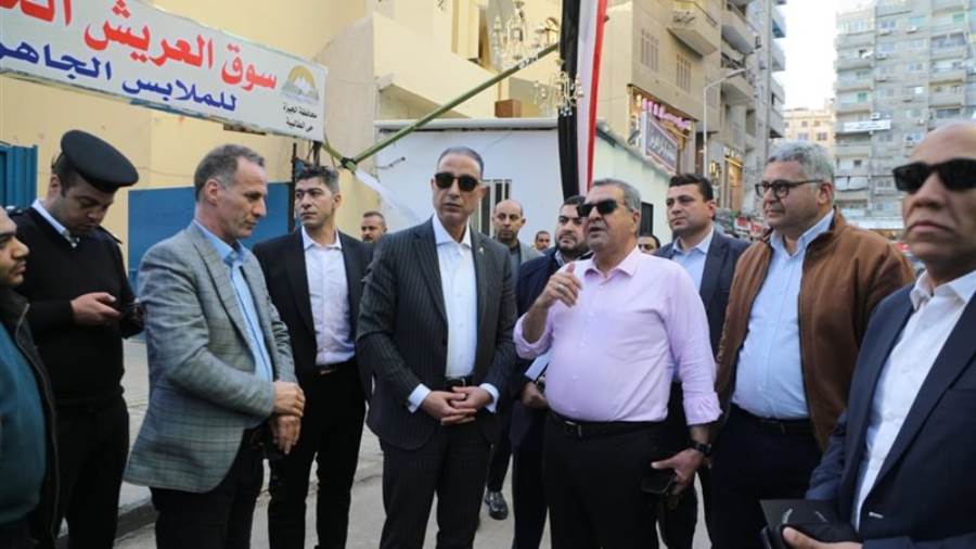 محافظ الجيزة يتفقد الاستعدادات النهائية لافتتاح سوق العريش الحضاري بالطالبية