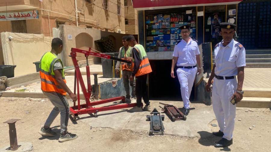 لإعادة الانضباط. جهاز  حدائق أكتوبر يواصل حملات إزالة الإشغالات 