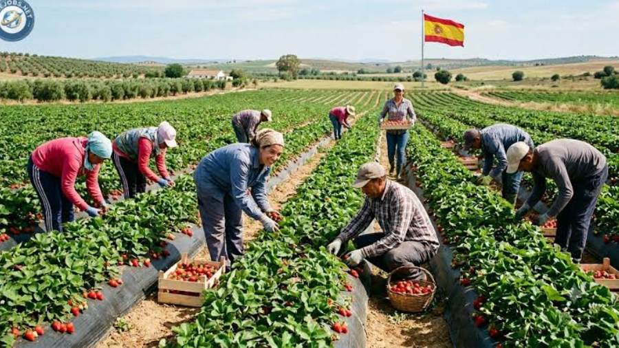 فرص عمل موسمية في إسبانيا بالقطاع الزراعي براتب 1200 يورو شهريًا
