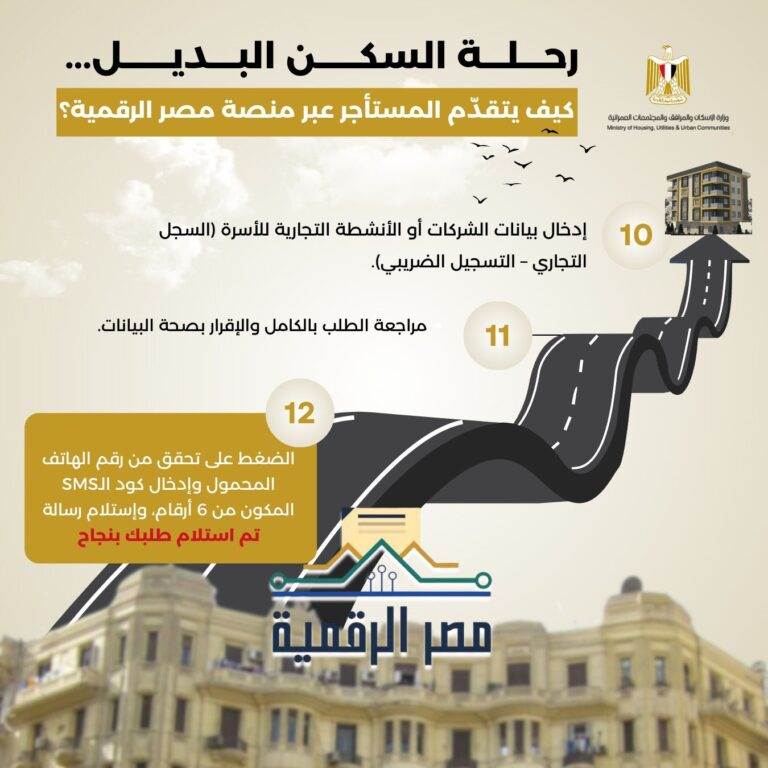 رابط السكن البديل الإيجار القديم 2025 