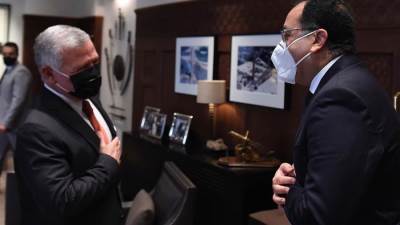 العاهل الأردني الملك عبدالله يستقبل “مدبولي” .. ويؤكد دعم العلاقات بين البلدين