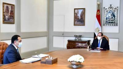 «مدبولي» يقدم للرئيس كشف حساب نتائج الزيارة الأخيرة إلى ليبيا