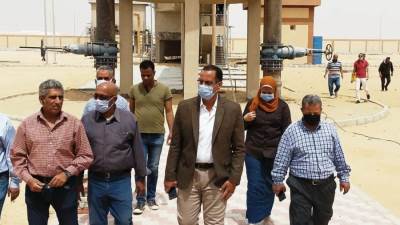  بدء تشغيل محطة معالجة الصرف الصحي بالمنيا الجديدة (صور)