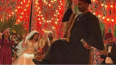 أول تعليق من أحمد سعد على إحيائه حفل زفاف سمية الخشاب ومحمد رمضان