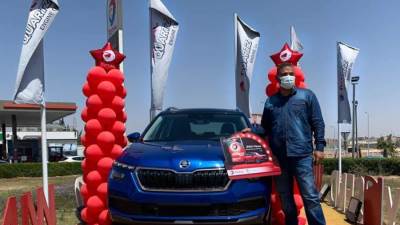 4 عملاء لتوتال إيجيبت يفوزون بسيارات "سكودا"