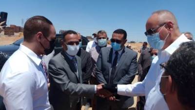 وضع حجر أساس فرع «هايبر وان» الجديد بمدينة بدر..(صور)