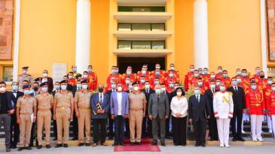 «الموسيقات العسكرية» تحتفل بتخرج دفعة جديدة من «ضباط صف الموسيقات»