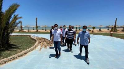 كواليس زيارة وزير الشباب والرياضة للمركز الدولي للتنمية الرياضية بالغردقة