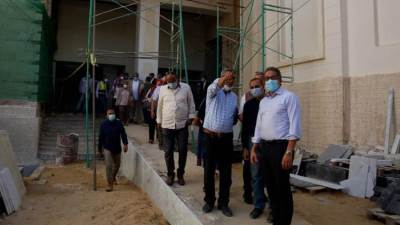 مستجدات أعمال ترميم المتحف الروماني اليوناني بالإسكندرية (صور)