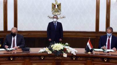 كواليس مراسم توقيع مذكرة تفاهم بين مصر والعراق في مجال الاتصالات