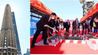 انتهاء الأعمال الخرسانية.. تفاصيل مثيرة عن البرج الأيقوني الأطول في إفريقيا