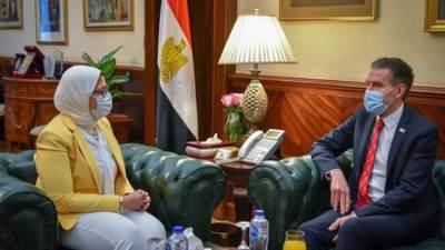 تفاصيل مباحثات وزيرة الصحة ونائب صندوق الأمم المتحدة لدعم ملف تنمية الأسرة