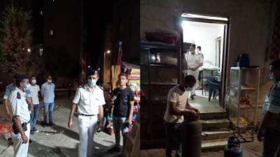 جهاز بدر ينفذ حملة مسائية لإزالة الإشغالات  بالحي السابع