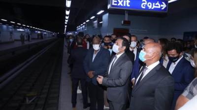 تفاصيل فعاليات البدء الرسمى لتشغيل وصيانة الخط الثالث لمترو الأنفاق