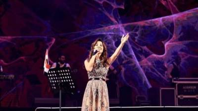 نانسى عجرم تتألق فى الماسة بعلم مصر (صور)