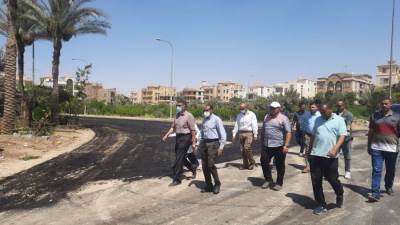 عادل النجار يتفقد مشروع تطوير ورفع كفاءة منطقة غرب سوميد بأكتوبر