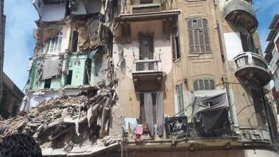 «التفتيش على أعمال البناء» يكشف أسباب انهيار عقار منطقة العطارين بالإسكندرية