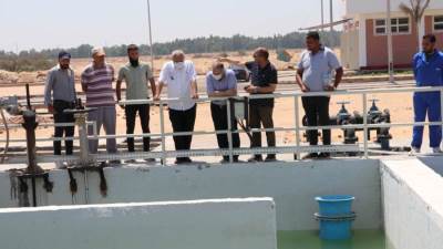  كمال بهجات يزور مدينة السادات.. ويتفقد محطة الصرف الثنائية والثلاثية (صور)