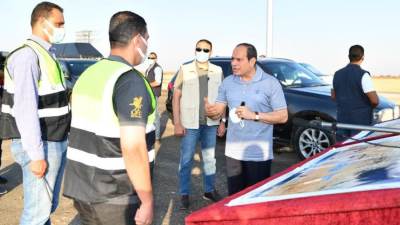 كواليس جولة الرئيس السيسي لتفقد مشروعات تطوير شبكة الطرق بالساحل الشمالي