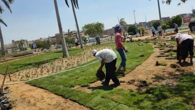 جهاز العبور ينفذ حملة جديدة لإزالة الإشغالات ويكثف أعمال تطوير الطرق والميادين