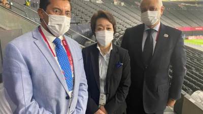 كواليس لقاء وزير الرياضة مع رئيس اللجنة المنظمة لدورة الألعاب الأوليمبية بطوكيو