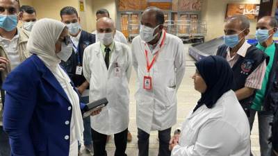 تفاصيل جولة وزيرة الصحة لتفقد الحجر الصحي بمطار الأقصر الدولي