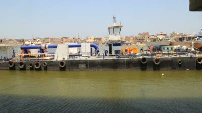 تفاصيل وصول الكراكة «تحيا مصر» للبدء فى تكريك الرمال السوداء بكفر الشيخ