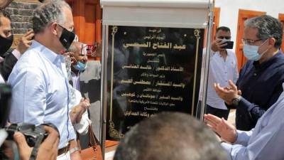 كواليس افتتاح مشروع ترميم وتطوير وكالة الجداوي الأثرية بمدينة إسنا