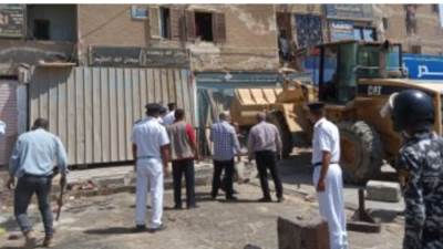 جهاز مدينة بدر ينفذ حملة لإزالة التعديات والإشغالات بالحي الأول