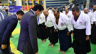 وزير الرياضة يفتتح كأس القارات للكاراتيه