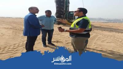 «الغيطي» يتفقد سير العمل بمشروع الغلق الآمن لمقلب السلام العمومي بالعبور