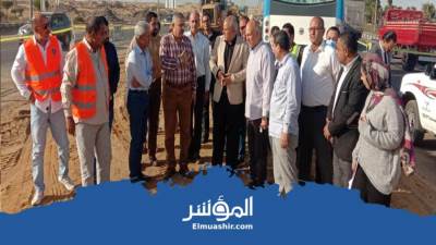 «بهجات» يتفقد أعمال تطوير وتوسعة طريق«العاشر من رمضان - بلبيس »