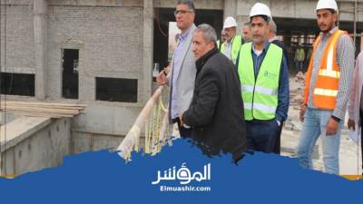 عادل النجار يتفقد أعمال تنفيذ محطة تنقية مياه الشرب بـ6 أكتوبر