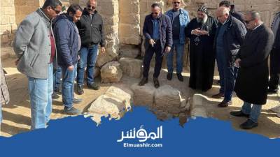 وزيري يتفقد منطقة آثار أبو مينا بالإسكندرية