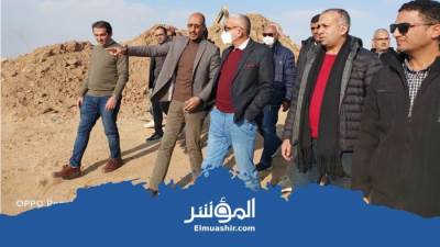 مسئولو «الإسكان» يتفقدون مشروع الغلق الآمن لمقلب السلام بالعبور