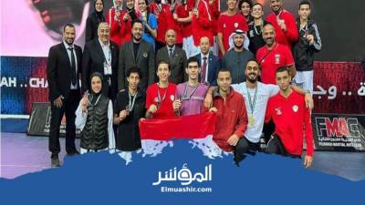 وزير الرياضة يهنئ بعثة المنتخب للتايكوندو بعد الفوز بـ ١٥ ميدالية