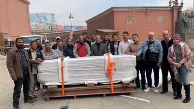 المتحف المصري الكبير يستقبل ١٣ قطعة أثرية ضخمة من المتحف المصري بالتحرير