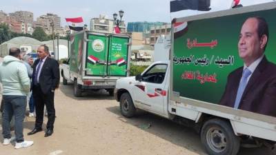 الزراعة: قوافل متحركة تجوب مدينة حدائق أكتوبر لتفعيل مبادرة معا لمحاربة الغلاء 