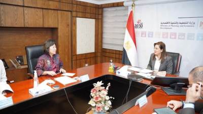 هالة السعيد تستقبل مديرة سياسات التنمية والشراكات بالبنك الدولي