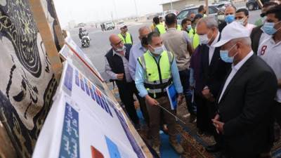 وزير النقل يتفقد أعمال إنشاء محور طولي مروري من بنها حتى دمياط 