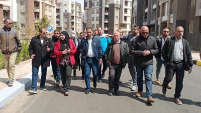 مسئولو جهاز مدينة بدر يتفقدون سير العمل بمشروع دار مصر