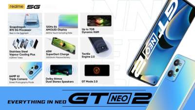 Realme تطلق هاتفها الذكي GT Neo 2 بالسوق المصري