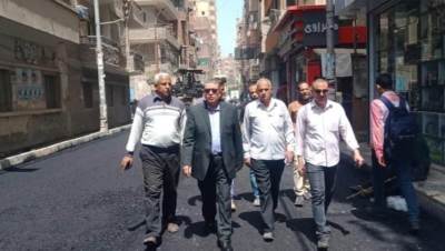 محافظ المنيا يتابع أعمال رصف وتحسين شبكة الطرق الرئيسية والفرعية بالمراكز