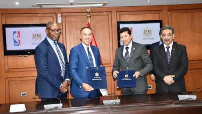 وزير الرياضة يوقع بروتوكول تعاون مع  NBA Africa