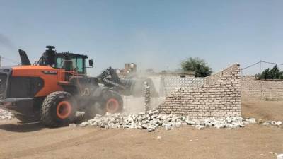 محافظة الجيزة تزيل ٤٩ حالة بناء مخالف وتعدٍ علي الأراضي الزراعية