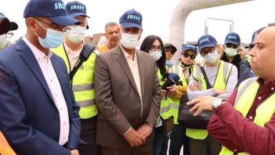 نائب وزير الإسكان ووفد من البنك الدولي يتفقدون توسعات محطة معالجة السنبلاوين