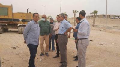 جمال طلعت يتفقد المشروعات التنموية والاستثمارية بمدينه ١٥ مايو 