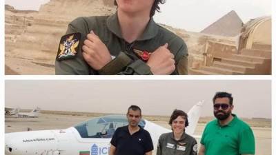 مطار أكتوبر للرياضات الجوية يشهد وصول أصغر طيار في العالم