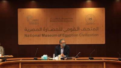 وزير السياحة والآثار يترأس اجتماع مجلس إدارة المتحف القومي للحضارة المصرية