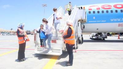 مطار مرسى مطروح يستقبل أولى الرحلات من مطار"مالبينسا "بميلانو للموسم السياحي الصيفي 